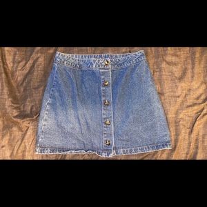 Forever 21 Denim Skirt with Buttons